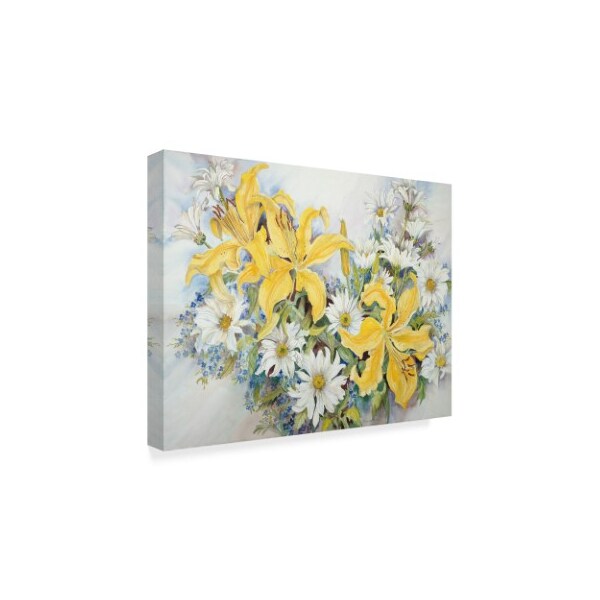 Joanne Porter 'Yellow Lilies' Canvas Art,24x32